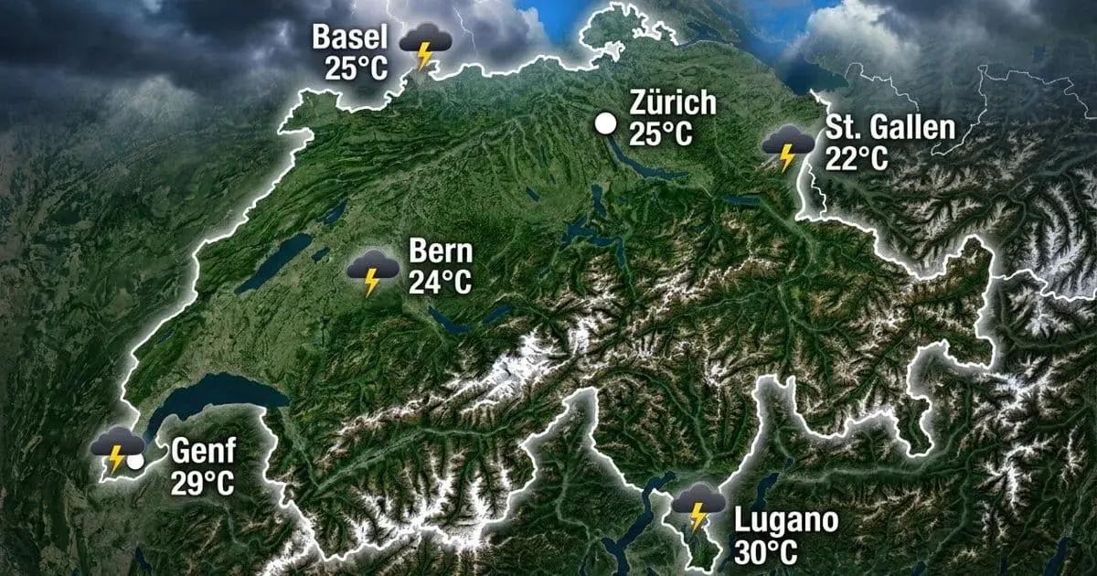 Gewittertag in der Schweiz