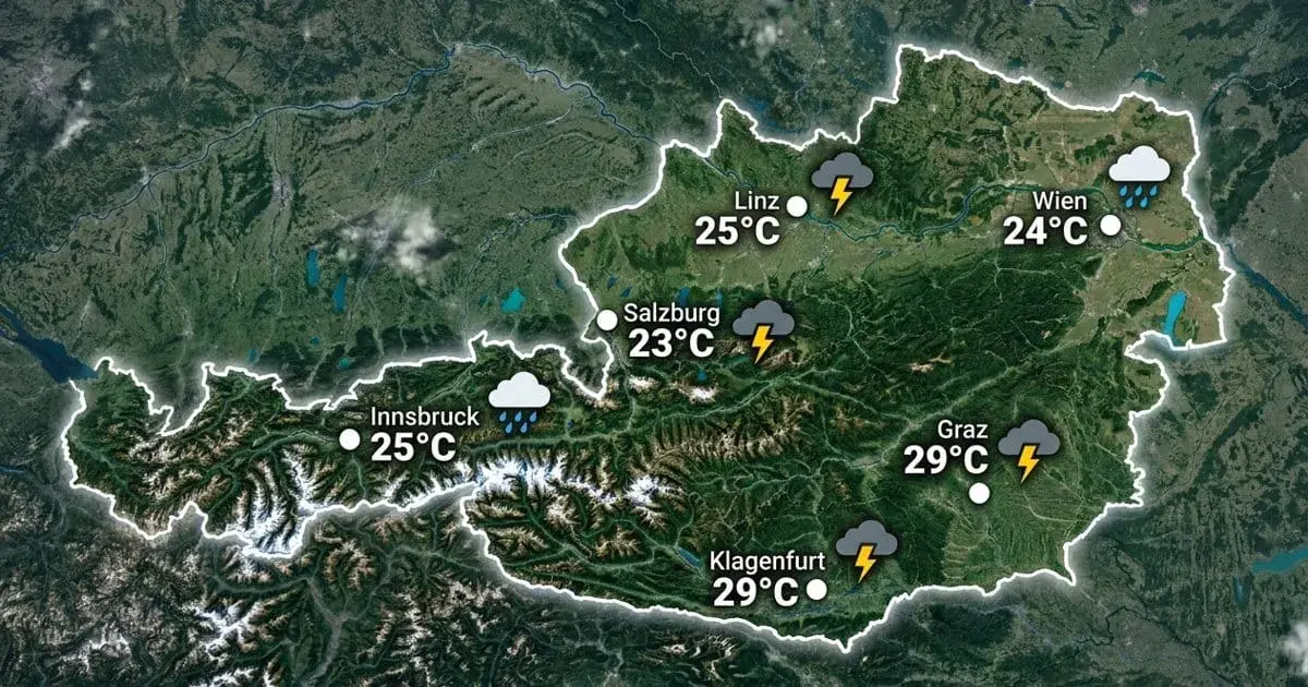Österreich: Schauer und Gewitter
