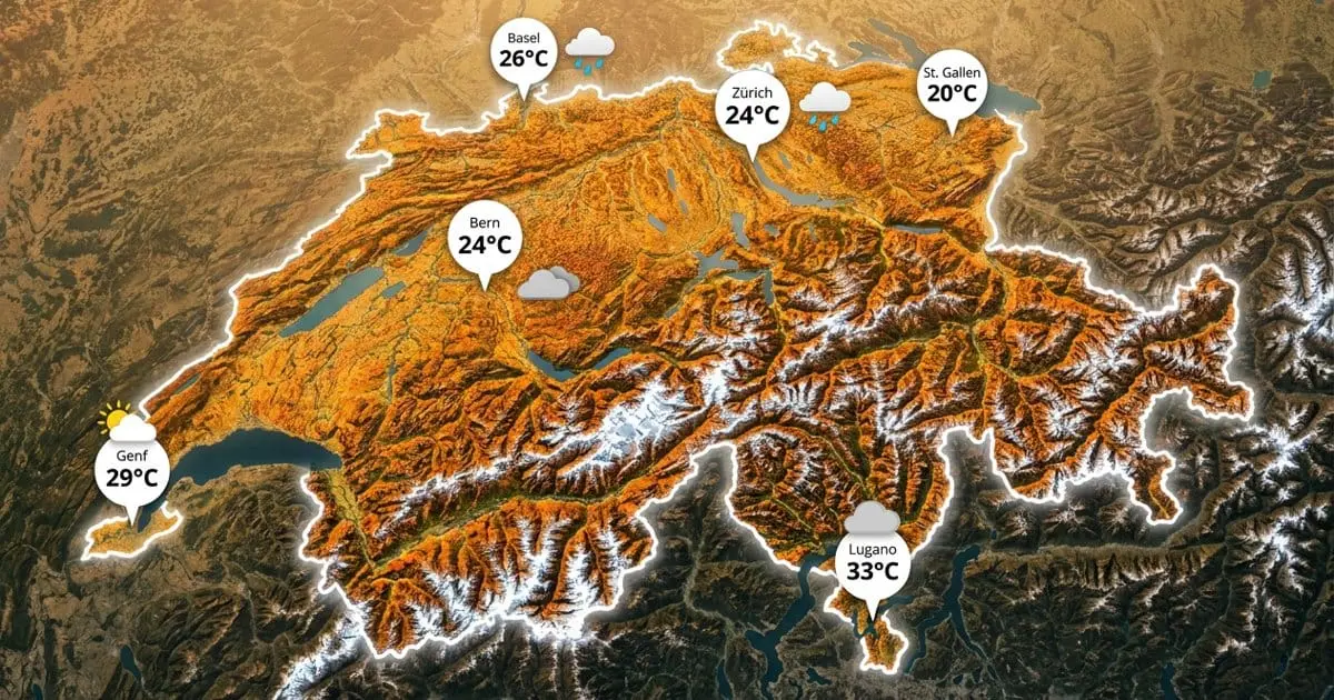 Schweiz: Sonne, Wolken, Schauer