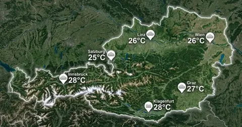Österreich: meist bedeckt