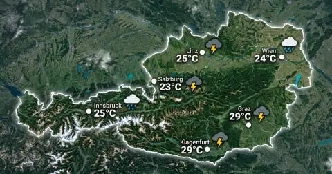 Österreich: Schauer und Gewitter