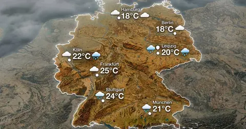 Deutschland: Wolken und Schauer