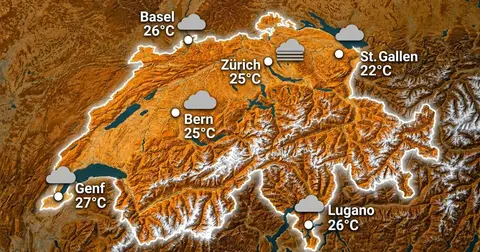 Schweiz: mild und meist grau