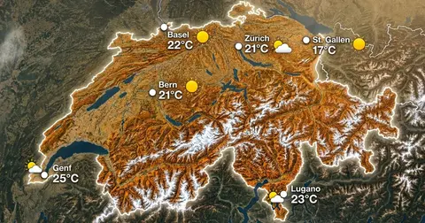 Schweiz: trocken und mild