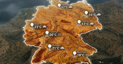 Deutschland: Ruhiger Herbsttag