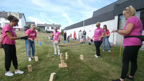 Dorf im Olympia-Fieber