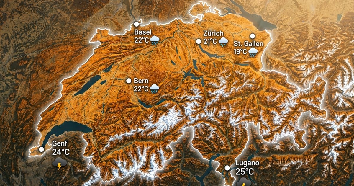 Schweiz: viel Regen und Gewitter