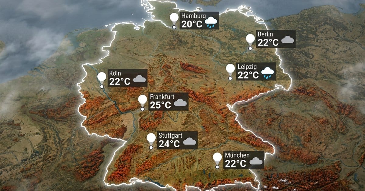 Deutschland: meist bedeckt