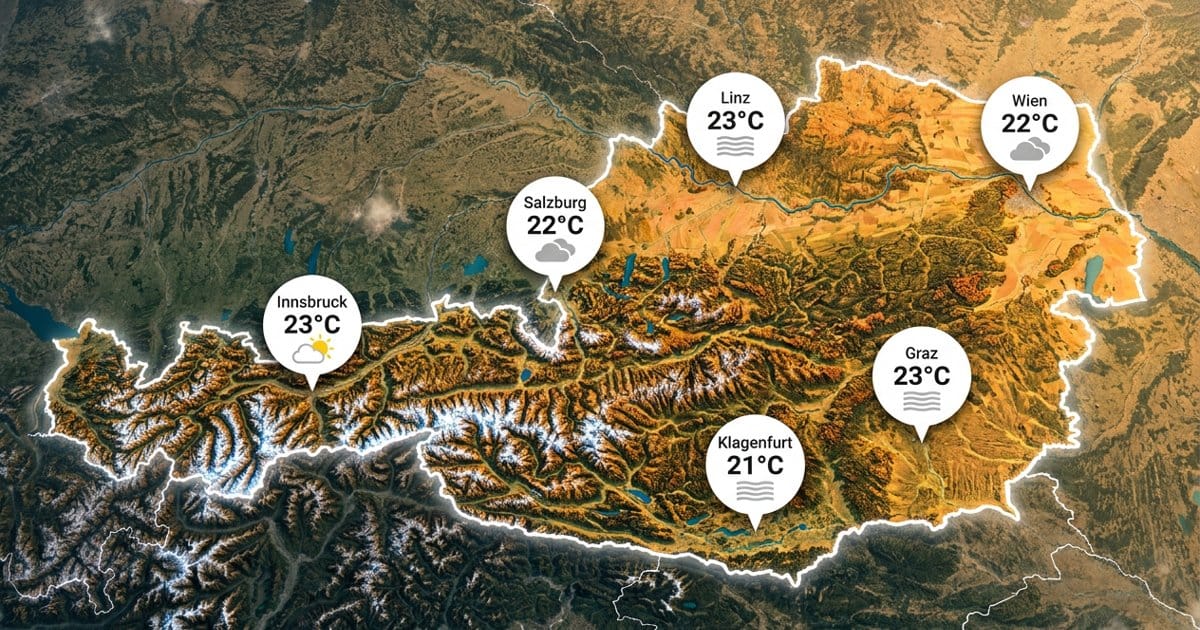 Österreich: ruhig und mild