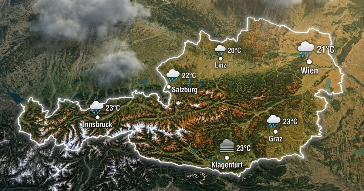 Österreich: Regen und Nebel