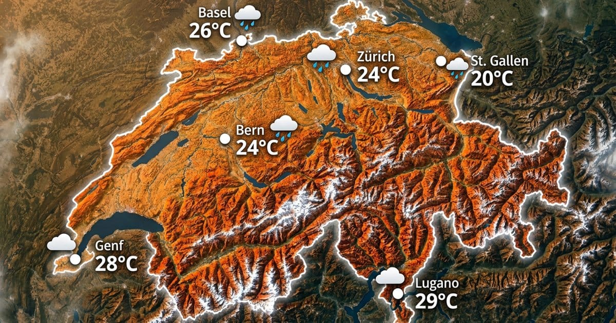 Schweiz: Schauer, teils mild