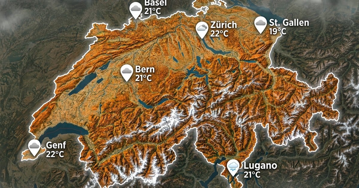 Schweiz: meist bedeckt