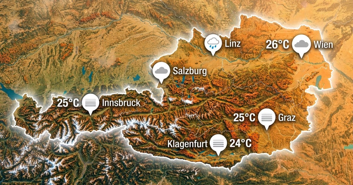 Österreich: mild und oft trüb