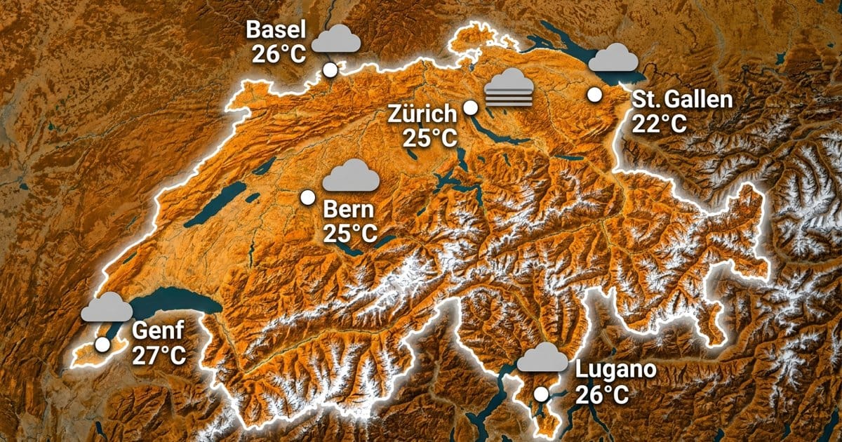 Schweiz: mild und meist grau