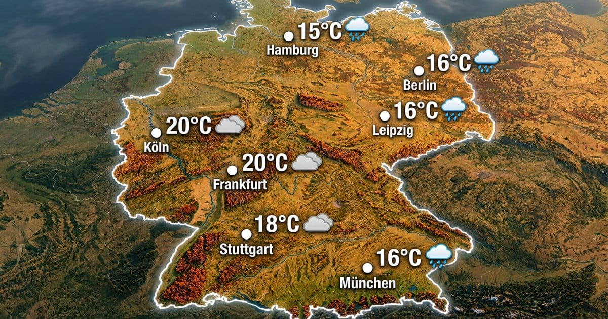Schauer im Norden, grau im Süden