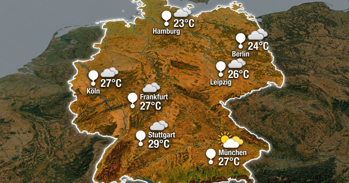 Milder Herbsttag in Deutschland
