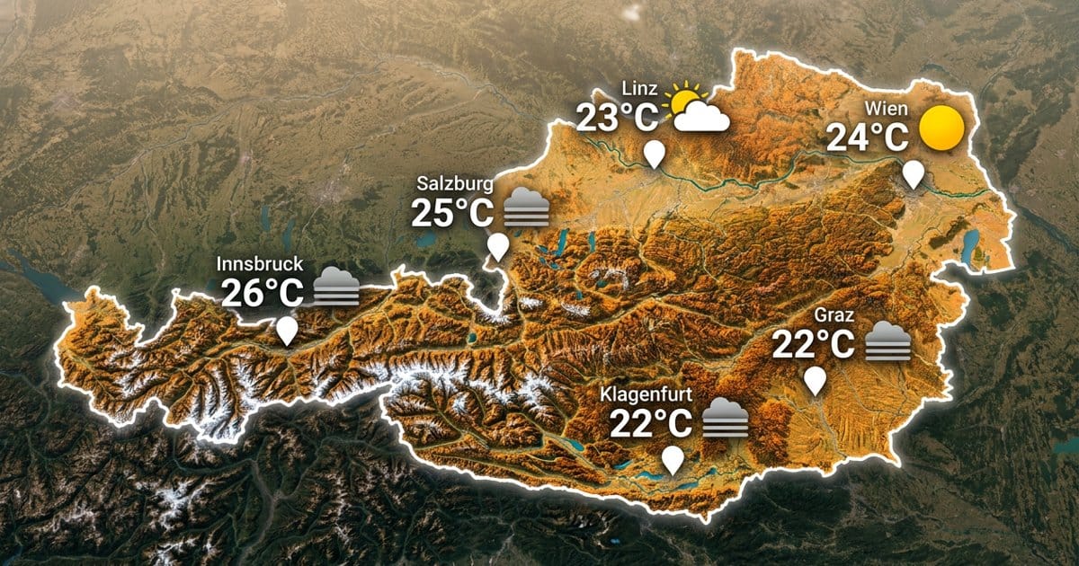 Österreich: sonnig und neblig