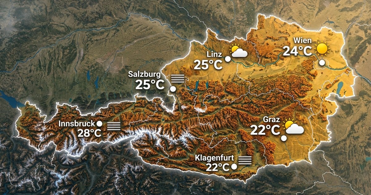Österreich: sonnig und neblig