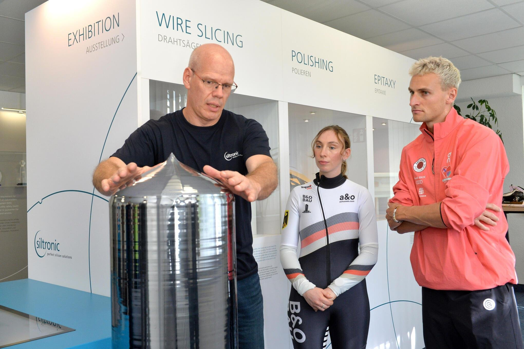 Siltronic holt Sportstars ins Werk