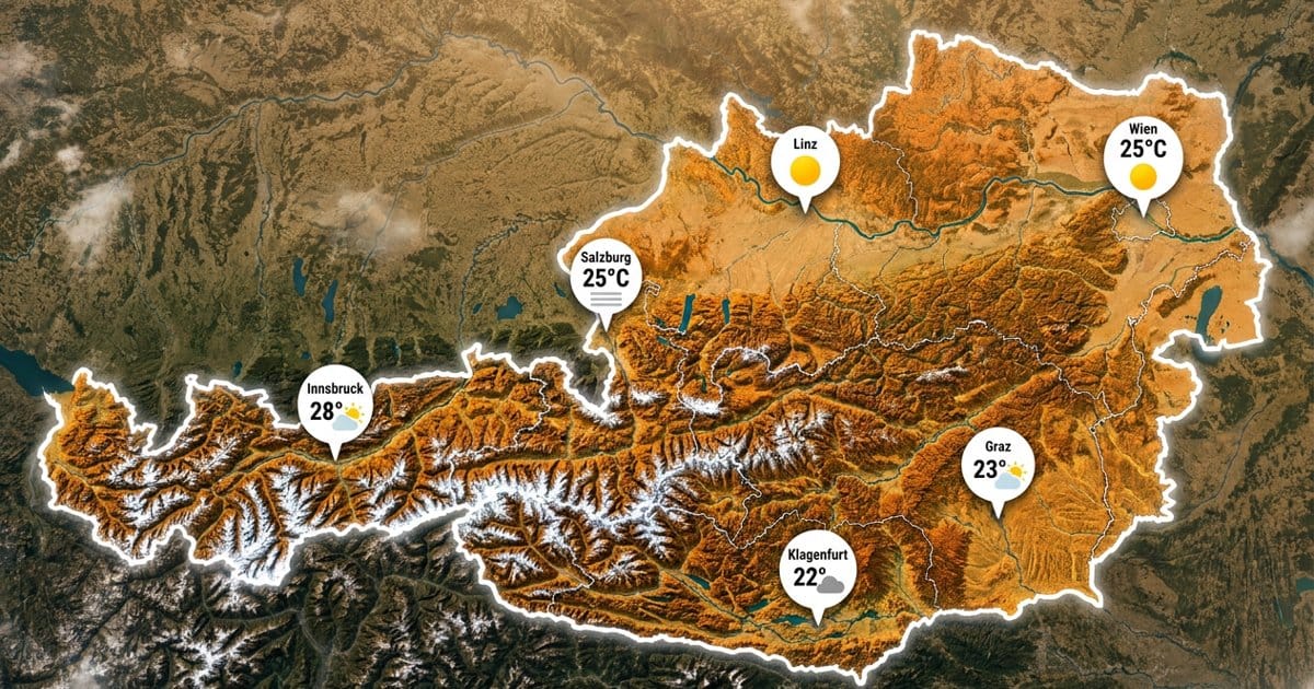 Österreich: sonnig und mild
