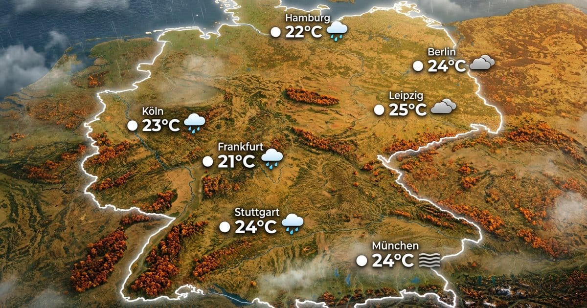 Regen im Westen, trocken im Osten