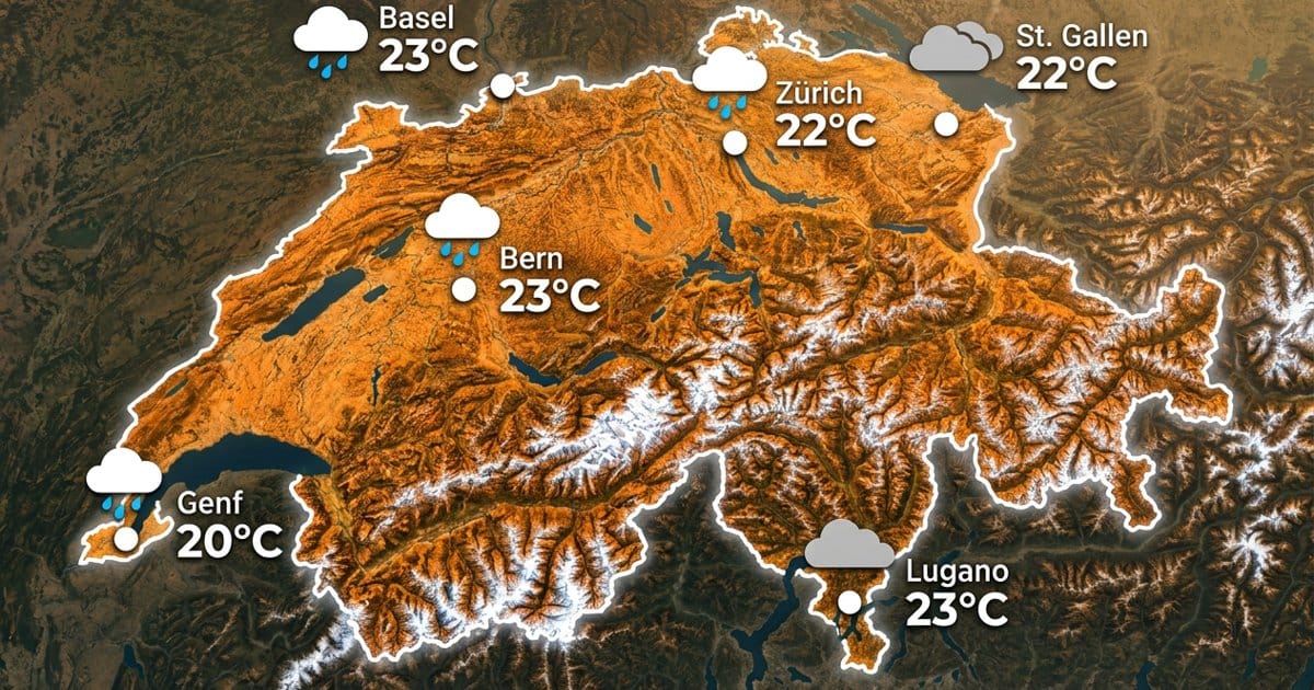 Schweiz: oft nass, teils mild